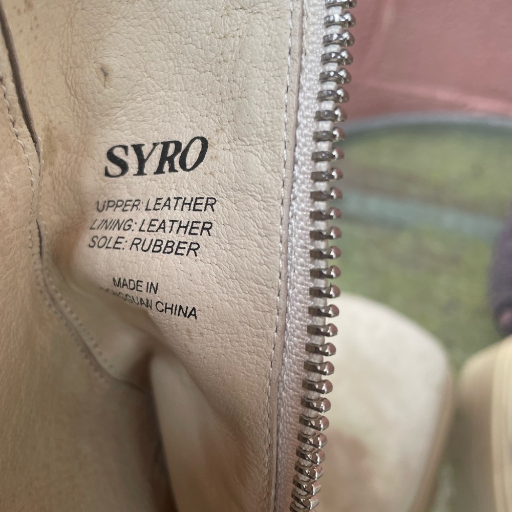 Syro Suede Platform Square Toe Boots Size 9 - Picture 12 of 15